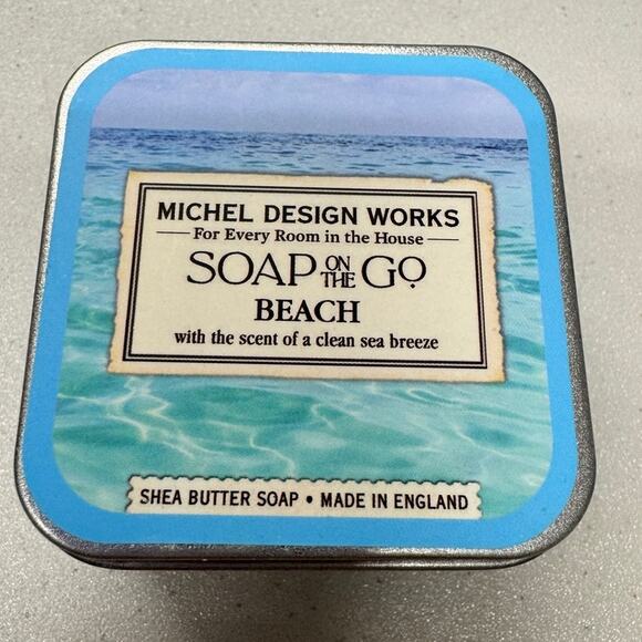 Michel Design Works Soap On The Go Travel Soap Tin 8 Bars - Picture 1 of 6